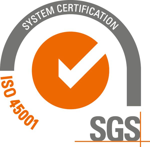 SGS ISO 45001:2018 certification mark